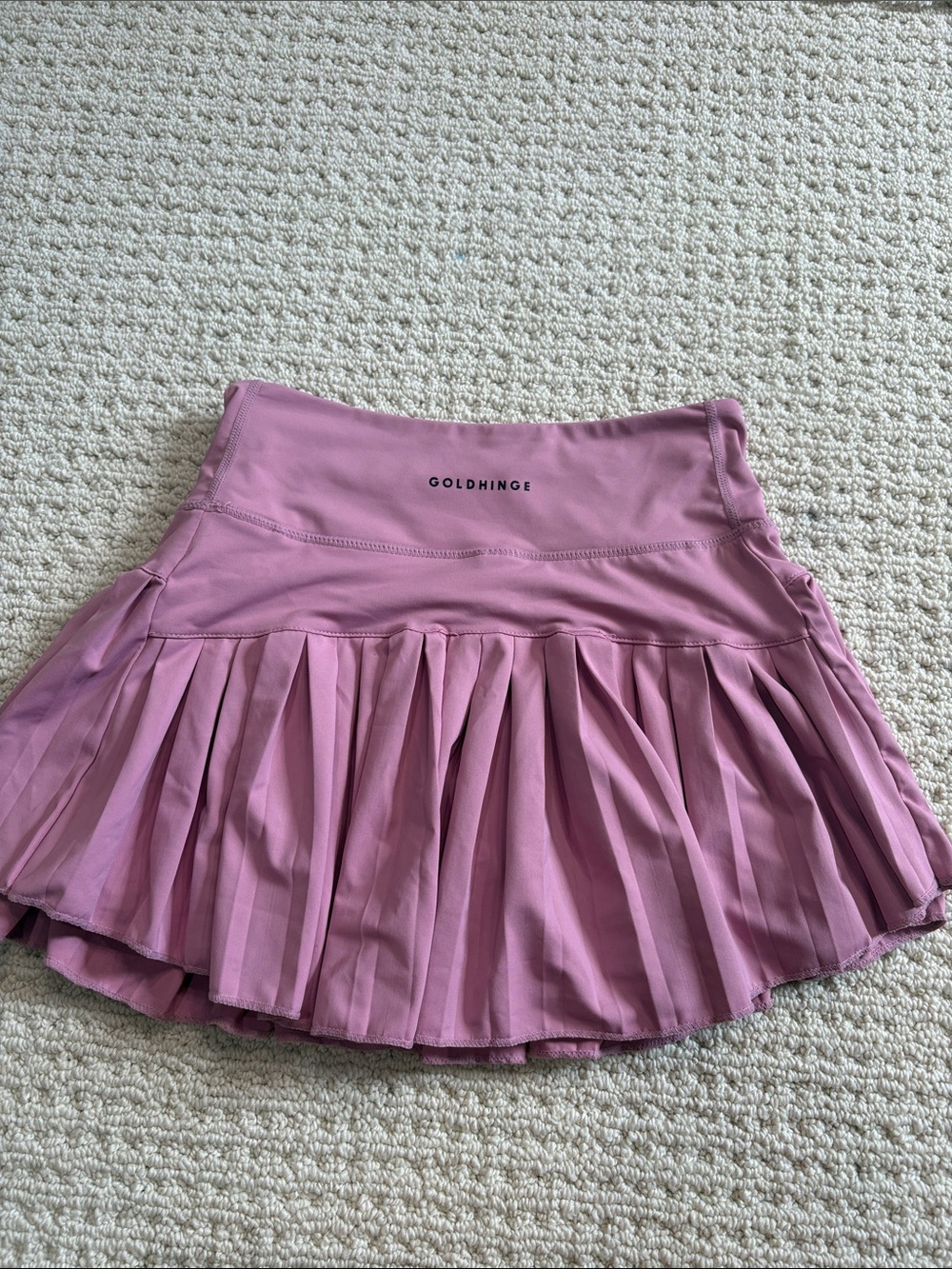 Flared Skater Skirt in Dusty Mauve - Picture 2 of 3